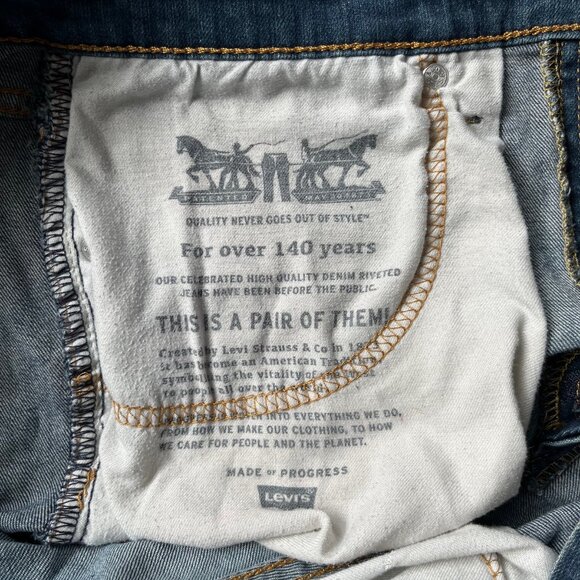 Levi's 502 Regular Fit Jeans Classic Zip Fly Blue Denim W30 L30 - Picture 4 of 4